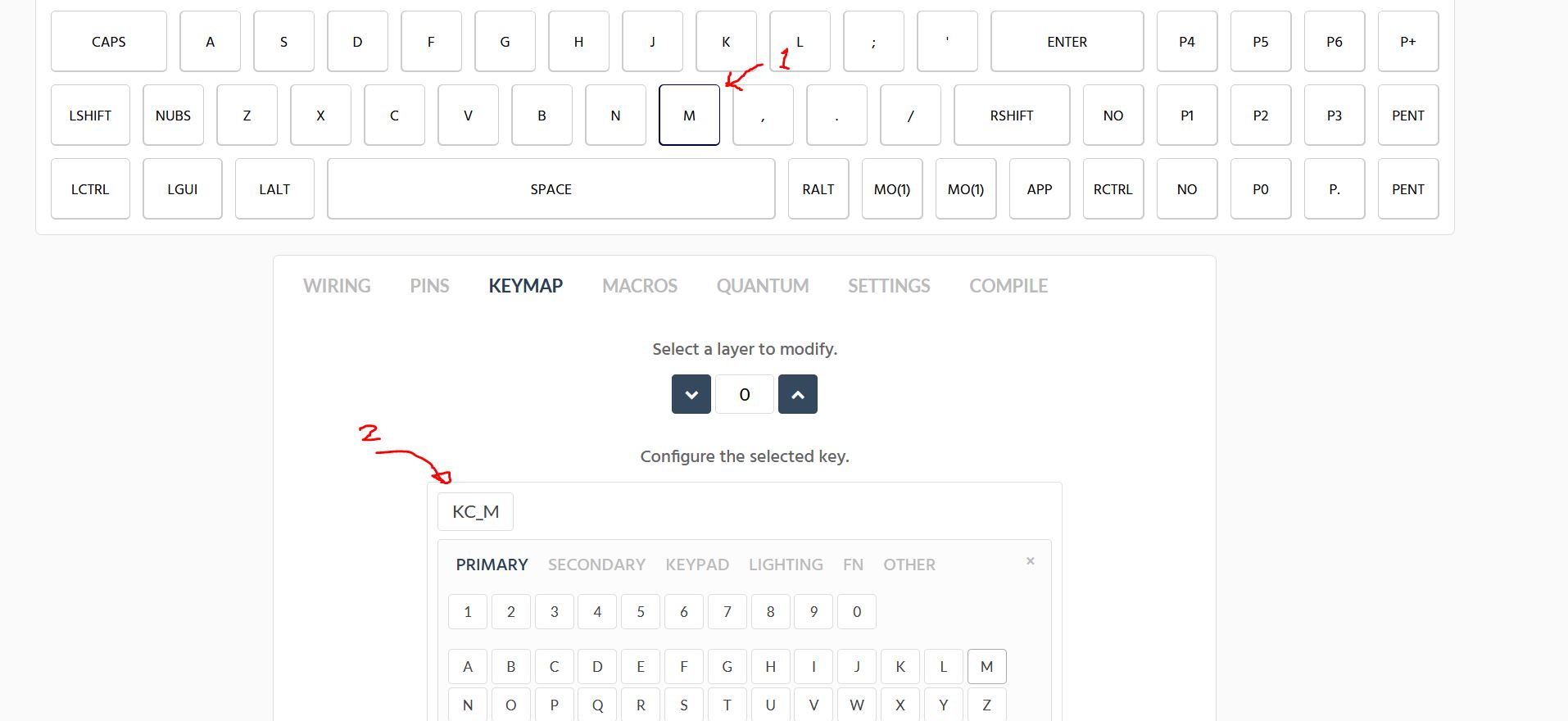 kbfirmware key mapping change