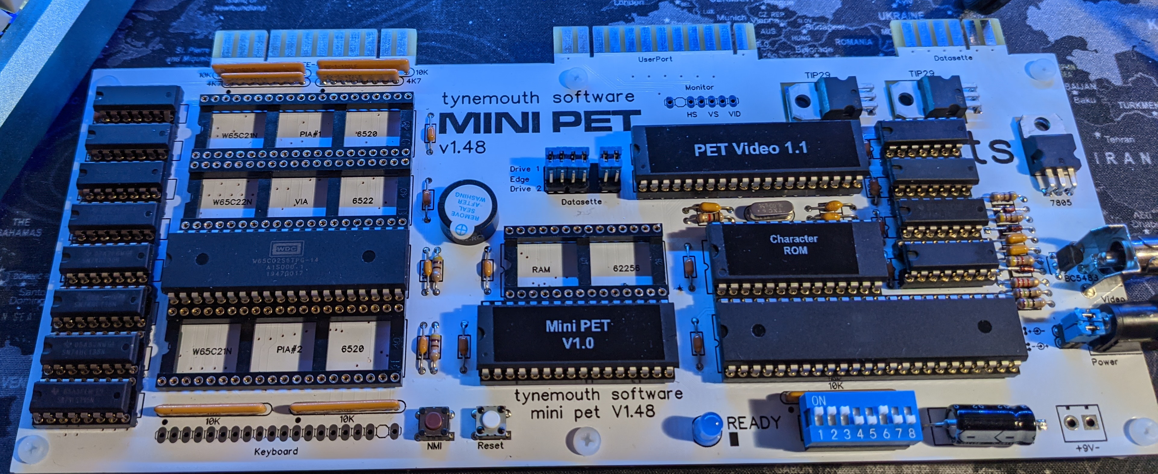 Mini PET board minus some chips