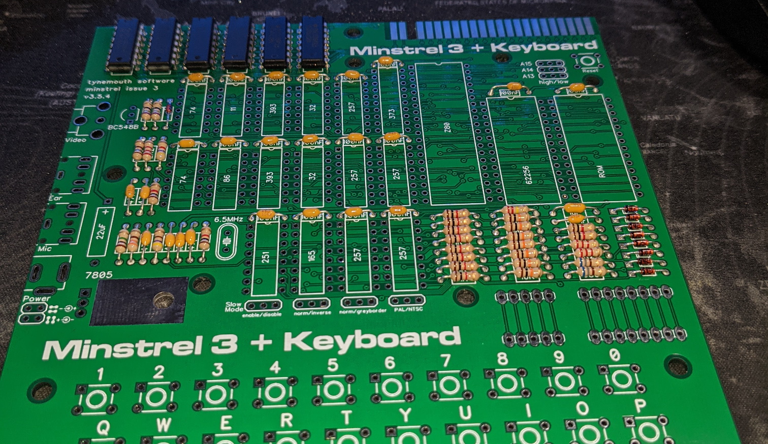 discrete components on board